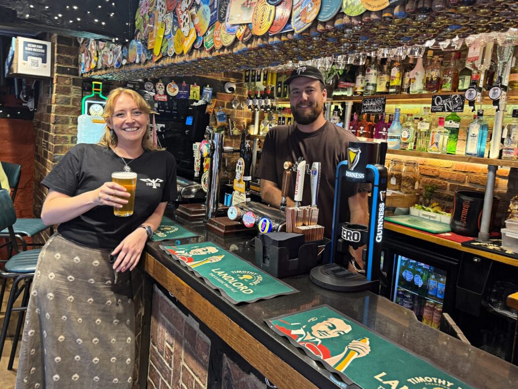 Staff at Piries Bar in Horsham, taking part in the Tap & Vine Takeover