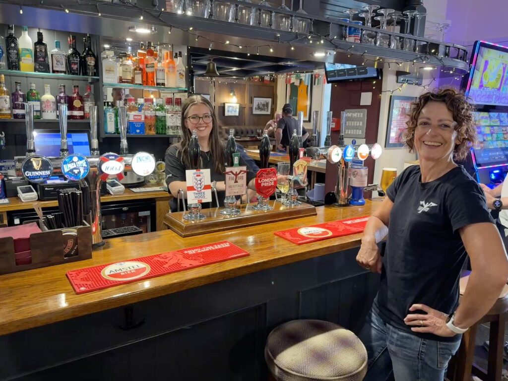 Staff at Dog & Bacon in Horsham, taking part in the Tap & Vine Takeover